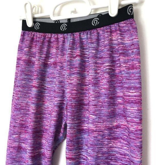 C9 Champion Gym Pants Girls Size L Purple Pink Multicolor 21x26 9in High Rise - Picture 4 of 7